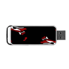 Red Creativity Portable Usb Flash (two Sides)