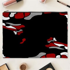 Red Creativity Cosmetic Bag (xxxl)  by Valentinaart