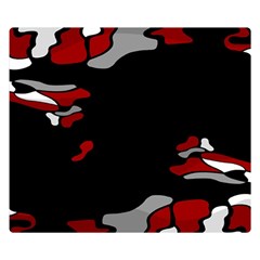 Red Creativity Double Sided Flano Blanket (small) 