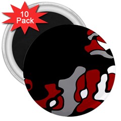 Red Creativity 2 3  Magnets (10 Pack) 