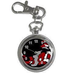 Red Creativity 2 Key Chain Watches by Valentinaart