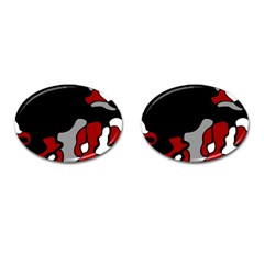 Red Creativity 2 Cufflinks (oval)