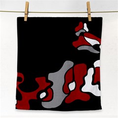 Red Creativity 2 Face Towel