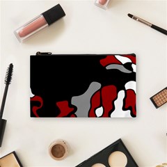 Red Creativity 2 Cosmetic Bag (small)  by Valentinaart