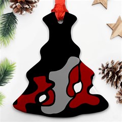 Red Creativity 2 Christmas Tree Ornament (2 Sides)