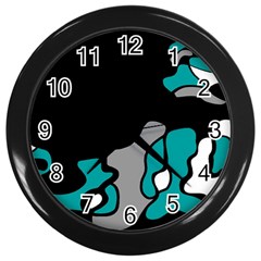 Cyan Creativity 2 Wall Clocks (black)