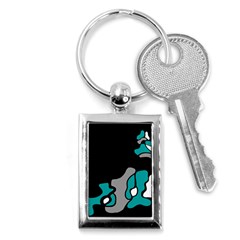 Cyan Creativity 2 Key Chains (rectangle) 