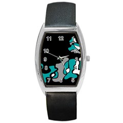 Cyan Creativity 2 Barrel Style Metal Watch by Valentinaart