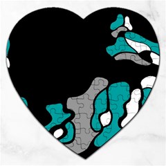 Cyan Creativity 2 Jigsaw Puzzle (heart)