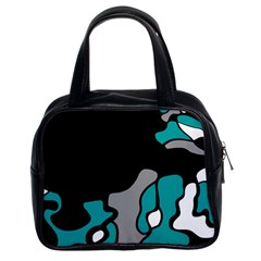 Cyan Creativity 2 Classic Handbags (2 Sides)