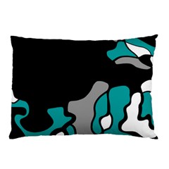 Cyan Creativity 2 Pillow Case by Valentinaart