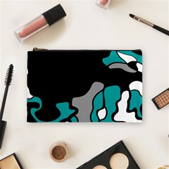 Cyan Creativity 2 Cosmetic Bag (medium) 