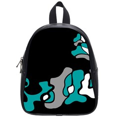 Cyan Creativity 2 School Bags (small)  by Valentinaart