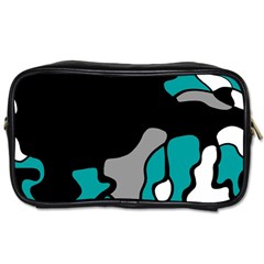 Cyan Creativity 2 Toiletries Bags by Valentinaart