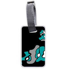 Cyan Creativity 2 Luggage Tags (one Side)  by Valentinaart