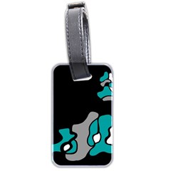 Cyan Creativity 2 Luggage Tags (two Sides) by Valentinaart