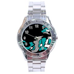 Cyan Creativity 2 Stainless Steel Analogue Watch by Valentinaart