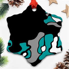 Cyan Creativity 2 Snowflake Ornament (2-side)