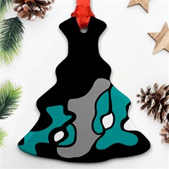 Cyan Creativity 2 Christmas Tree Ornament (2 Sides)