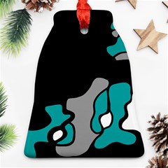 Cyan Creativity 2 Bell Ornament (2 Sides)