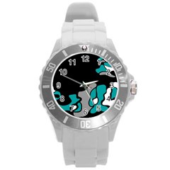 Cyan Creativity 2 Round Plastic Sport Watch (l)