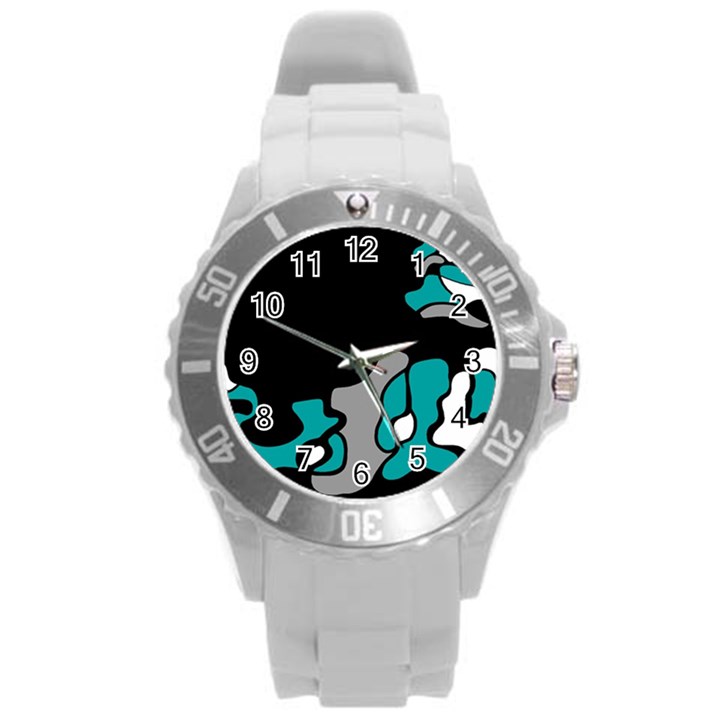 Cyan creativity 2 Round Plastic Sport Watch (L)