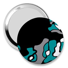 Cyan Creativity 2 3  Handbag Mirrors