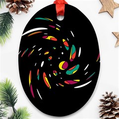 Colorful Twist Ornament (oval) 