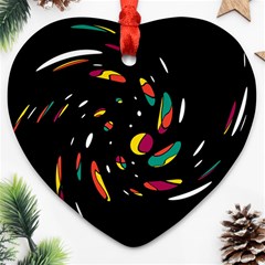 Colorful Twist Ornament (heart) 