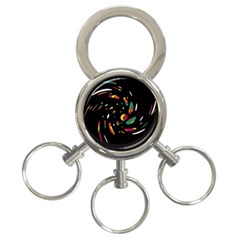 Colorful Twist 3-ring Key Chains