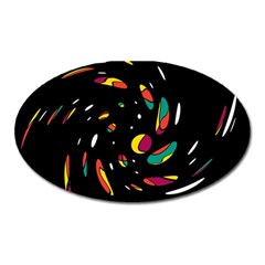 Colorful Twist Oval Magnet