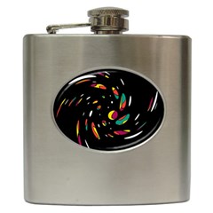 Colorful Twist Hip Flask (6 Oz) by Valentinaart