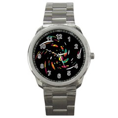 Colorful Twist Sport Metal Watch by Valentinaart