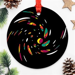 Colorful Twist Round Ornament (two Sides) 