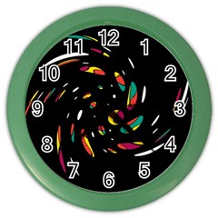 Colorful Twist Color Wall Clocks by Valentinaart