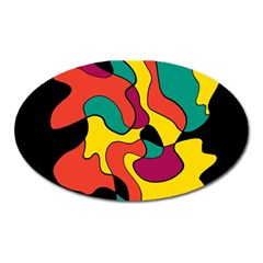 Colorful Spot Oval Magnet