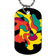 Colorful Spot Dog Tag (one Side)