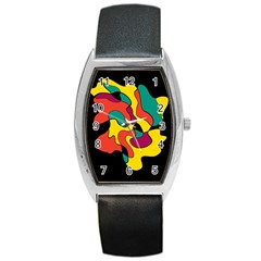 Colorful Spot Barrel Style Metal Watch