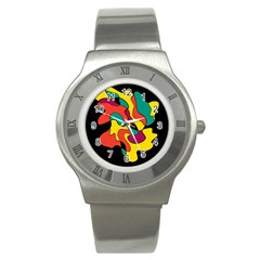 Colorful Spot Stainless Steel Watch