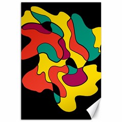 Colorful Spot Canvas 12  X 18  