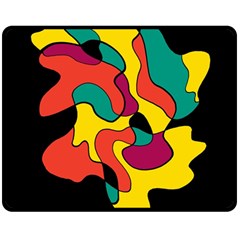 Colorful Spot Double Sided Fleece Blanket (medium) 