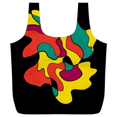 Colorful Spot Full Print Recycle Bags (l)  by Valentinaart