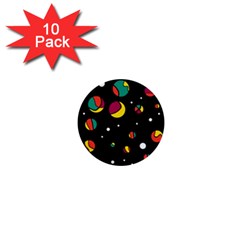 Colorful Dots 1  Mini Buttons (10 Pack) 