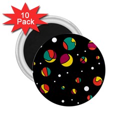 Colorful Dots 2 25  Magnets (10 Pack)  by Valentinaart