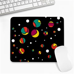 Colorful Dots Large Mousepads by Valentinaart