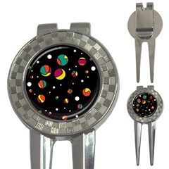 Colorful Dots 3-in-1 Golf Divots