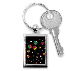 Colorful Dots Key Chains (rectangle) 