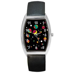 Colorful Dots Barrel Style Metal Watch