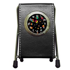 Colorful Dots Pen Holder Desk Clocks