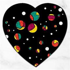 Colorful Dots Jigsaw Puzzle (heart)